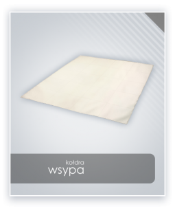WSYPA extra na kołdrę - pierzyna - inlet bawełniany 130g/m2